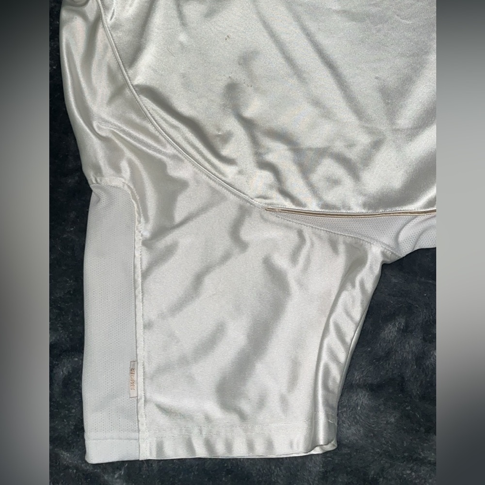 White silk shirt